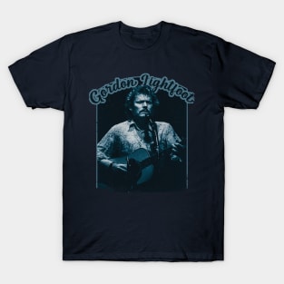 Gordon Lightfoot Vintage 70s Tour Style T-Shirt